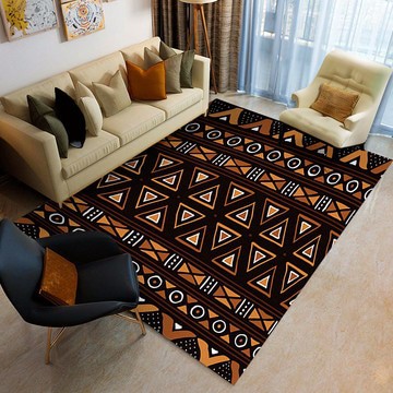 Mud Cloth Rug Traditional Indoor African Carpet (LARGER SIZES AVAILABLE)