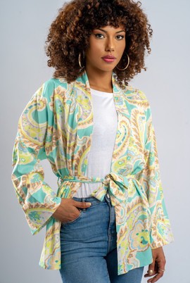 Boho Chic Kimono Blazer - Tisha