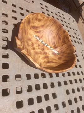Leaf Wooden Bowl, Wooden Bowl with Handle, Wooden Bowl, Olive wood Bowl