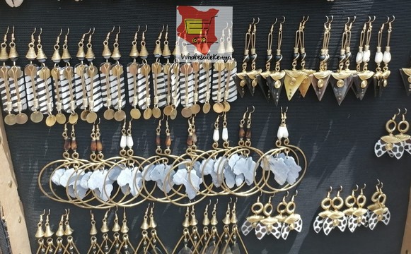 50 pairs Handmade African Wholesale Earrings, Bone Earrings,Horn Earrings Brass Earrings