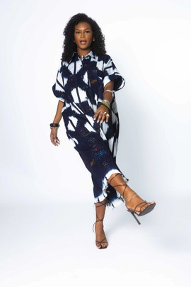 Intergalactic Baule Shirt Dress - Long