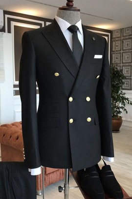 Double breasted suit for men.