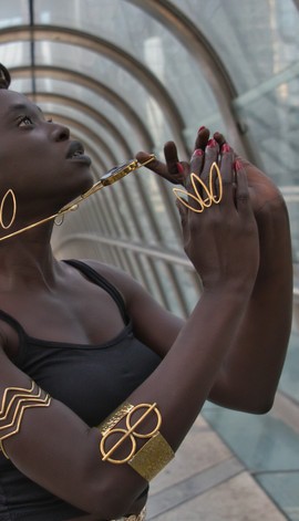 Bague 💍 en bronze «Big flower»