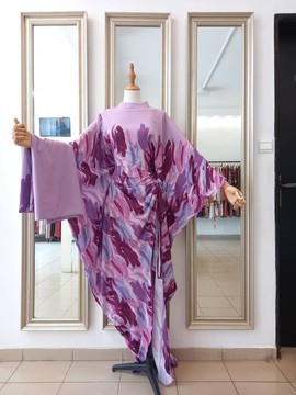 NDIAYE VIOLET WATERCOLOR TUNIC