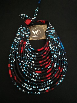 Masai inspired wax necklace!