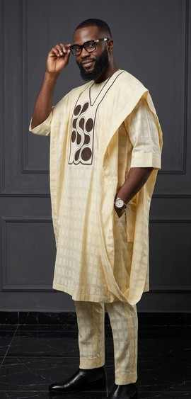 Agbada Africaine de Luxe pour Homme