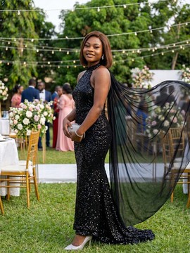 Shimmer Halter Mermaid Dress