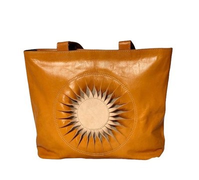 sac à bandoulière vrai cuir jaune