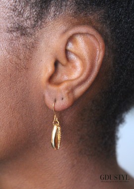 Boucles d'oreille Cauris " Tacko"