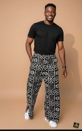 Men Wide-Leg Trousers