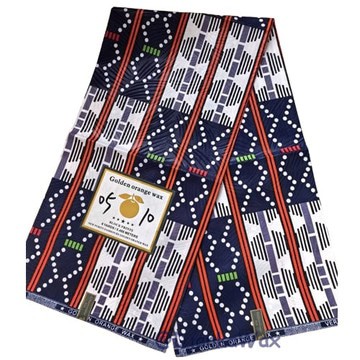 Tissu pagne Ndop rouge Cameroun en coton léger 2 yards