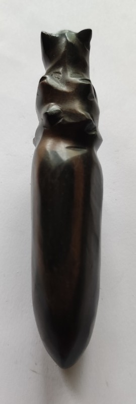 Hippopotamus ebony wooden bottle opener - bottle opener