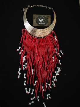 Red pearl necklace