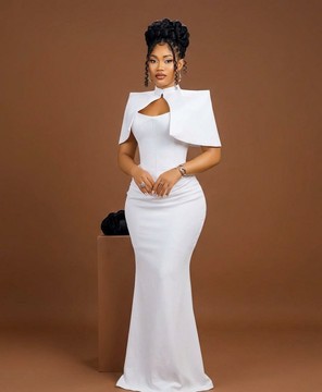 Robe sirène avec corset à empiècement
