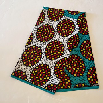 African Print Ankara Multicolor Fabric - 1 Yard