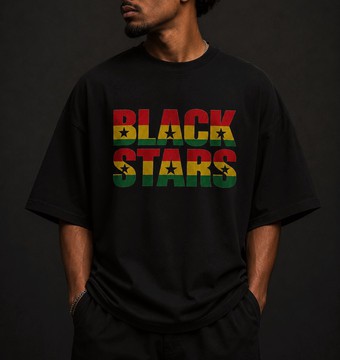 T-shirt noir CDM26 Black Stars