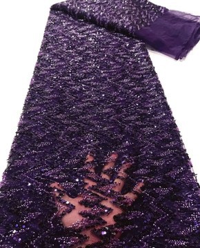 Beaded Lace fabric for women, women lace fabric (5 yards )