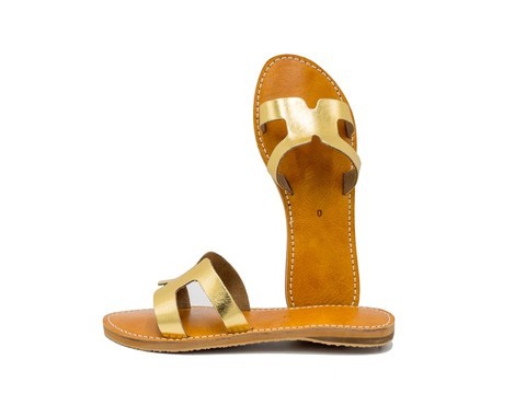 Sandale en cuir véritable haute qualité fait main mode femme