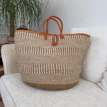 XL 14 inch Sisal handmade basket bag
