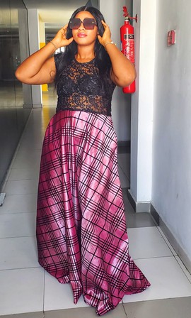 Nadia Elegant Long Dress for Weddings/Special occasions/Plus size