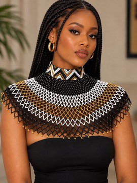 Collier Zulu en résille