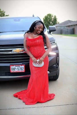 Ruby Radiance Gown