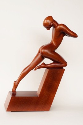 Handmade yoga postures sculpture/ decorative home decor sculpture