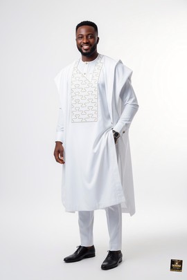 White Agbada set