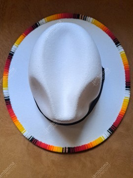 Fedora hats, beaded african hats, women hats