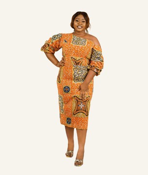 Ankara Midi Dress| Ankara Gown| Ankara Classic Gown| Ankara Gown Style| Gifts For Her