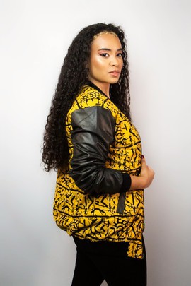 Unisex wax bomber jacket “New Generation”