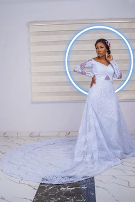 long white bridal dress, wedding dress, bridal gown,engagement dress, african wedding dress