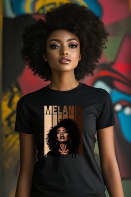 T-shirt « Melanin Girl"