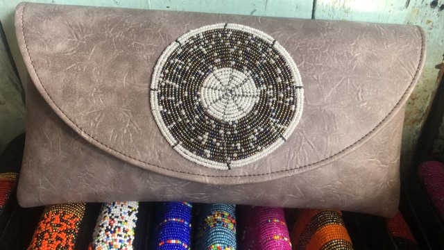 Beaded Clutch bag/evening purse/beaded purse/handmade beaded clutch bag
