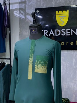 Emerald green kaftan