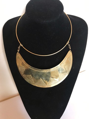 Collier en laiton / tour de cou en laiton / collier de déclaration