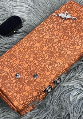 Damassé orange pour hommes, tissus pour hommes (6 yards)