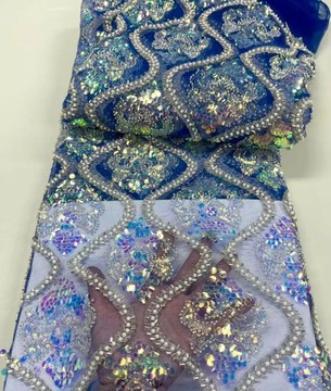 Beaded Lace fabric for women, women lace fabric (5 yards )