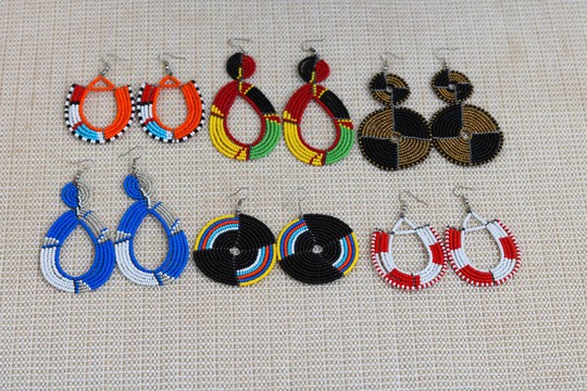 Wholesale earrings, Maasai earrings, African Beaded earrings, Tribal earrings, Boho earrings