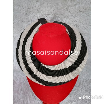 Collier Maasai, collier à bretelles, collier de perles en cuir, cadeau collier élégant