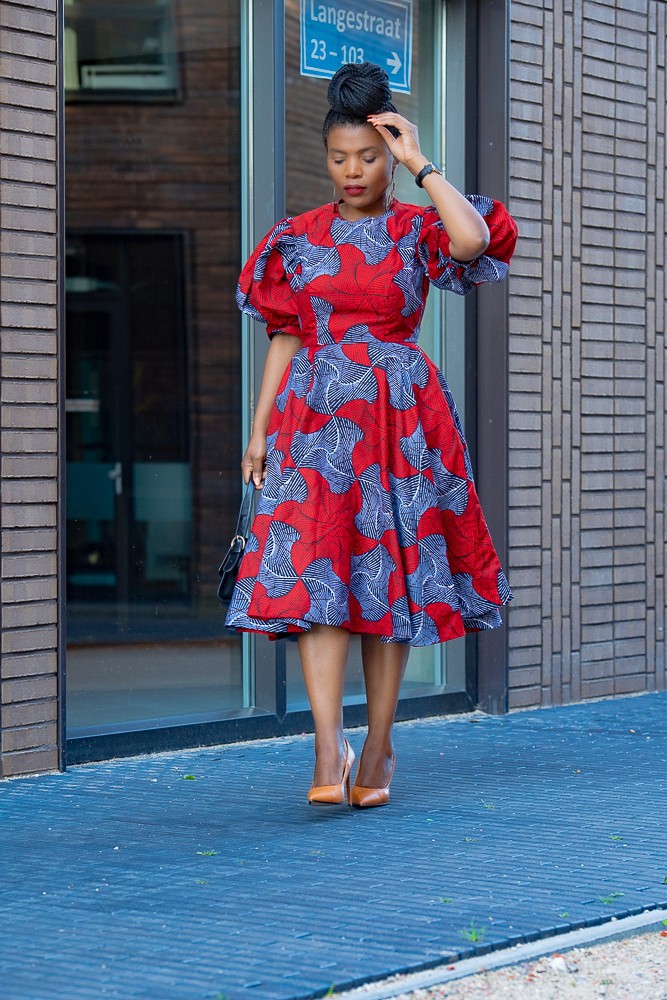 slim fit dress slacks African Kitenge Wax Print Ankara Off Shoulder Sleeveless Knee Length D –  Asigbe