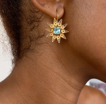 Kintana Star 18kt Gold Earrings