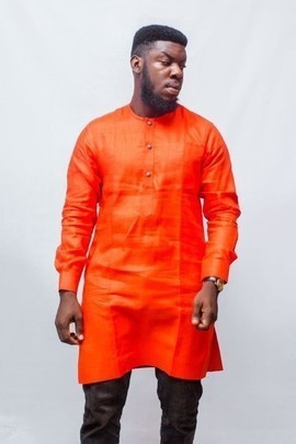 Red Linen Shirt, African Mens Clothing, African Clothing, African Mens Wear