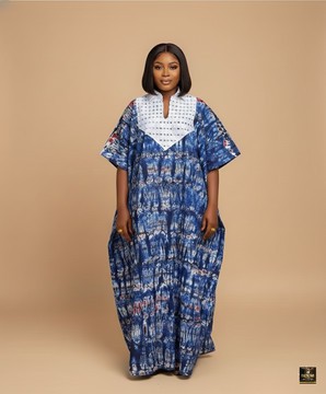 African Print Batik Gown