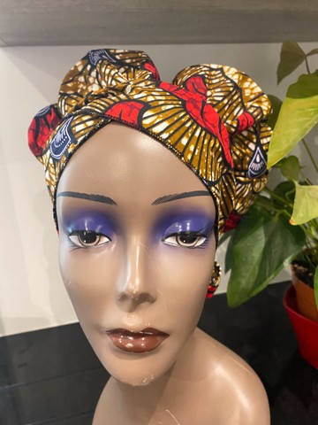Afro turban beanie