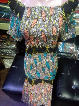 Elastic mini dress