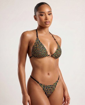 INAYA Bikini- anneaux • Motif Nkyinkyim