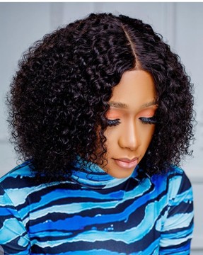 Made curly hair , water weave hair, light weight