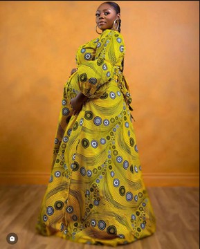 Koyo Ankara robe portefeuille