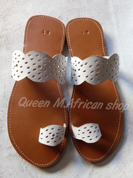 African Women Maasai Sandals/Leather plain/flat sandals